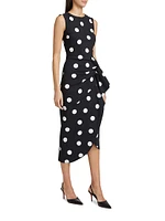 Wang Polka Dot Cocktail Dress