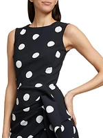 Wang Polka Dot Cocktail Dress