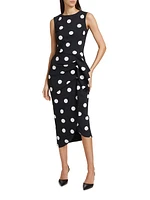 Wang Polka Dot Cocktail Dress