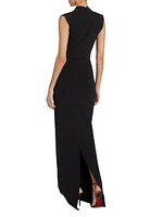 Lalia V-Neck Column Gown