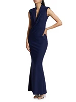 Duina Cowlneck Gown