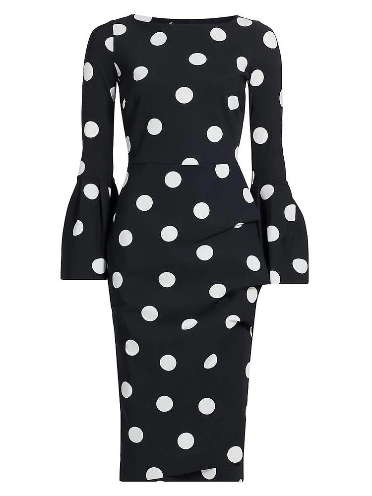 Addax Polka Dot Cocktail Dress