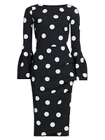 Addax Polka Dot Cocktail Dress