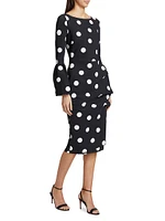 Addax Polka Dot Cocktail Dress