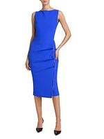 Branka Zipper Cocktail Dress