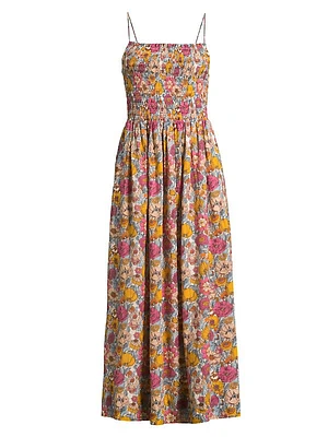 Carmen Smocked Floral Maxi Dress