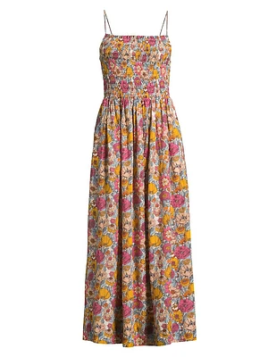 Carmen Smocked Floral Maxi Dress