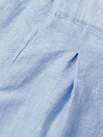 Everett Pleated Linen Shorts