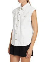 Evan Sleeveless Denim Shirt