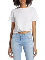 Ciara Cotton-Blend Crop T-Shirt