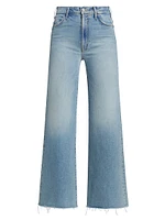 The Hustler Roller Fray Boot-Cut Jeans