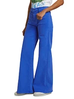 Undercover Sneak Mid-Rise Wide-Leg Jeans