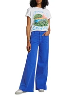 Undercover Sneak Mid-Rise Wide-Leg Jeans