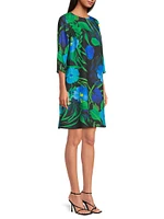 Plus Garden Walk Printed Crepe Dress