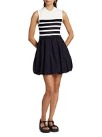 Josey Cotton-Blend Striped Minidress