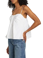 Kenz Button Babydoll Tank Top