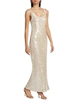 Bex Sequined Tank Maxi Dress