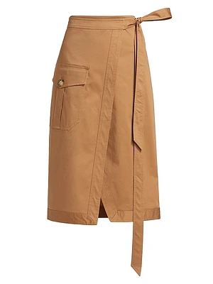 Madeline Cotton Midi-Skirt