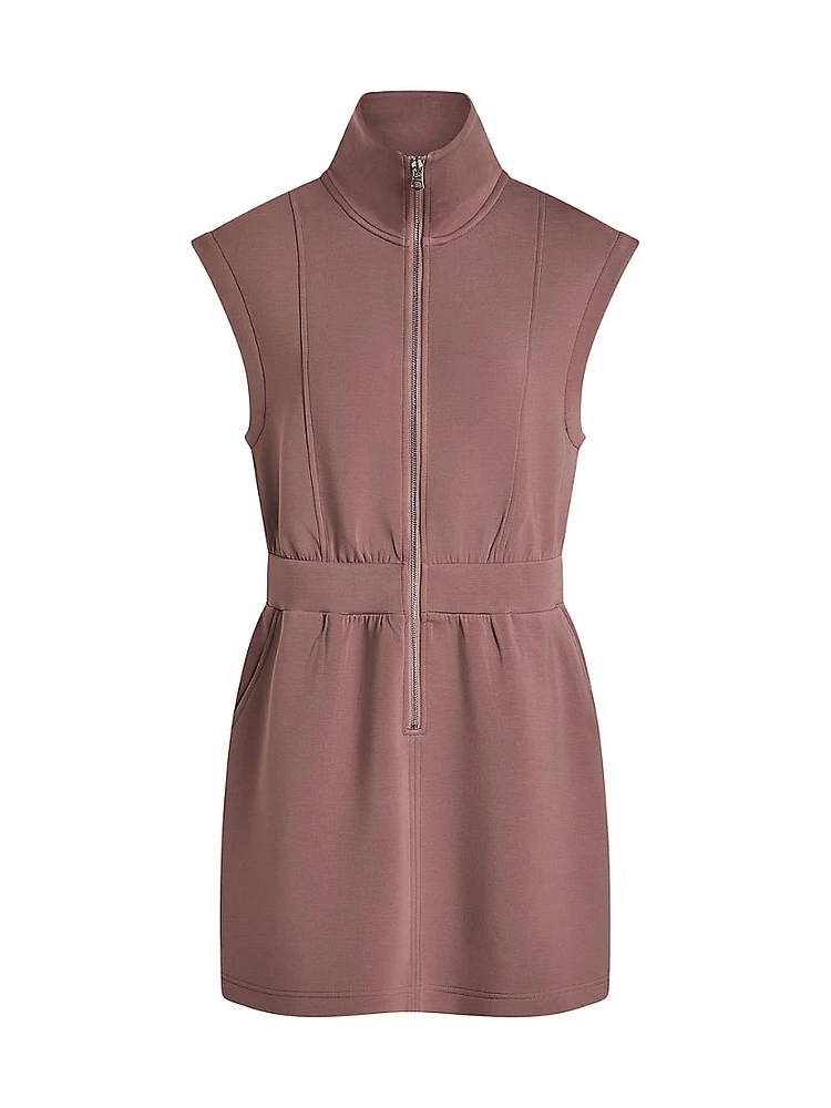 Rosannah Zip-Up Sleeveless Dress