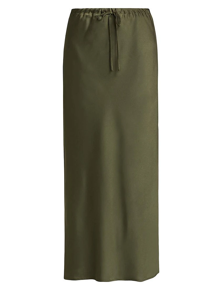 Geri Drawstring Maxi Skirt