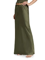 Geri Drawstring Maxi Skirt