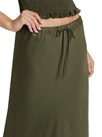 Geri Drawstring Maxi Skirt