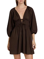 Leighton Stretch Cotton Minidress