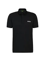 Degrade-Jacquard Polo Shirt