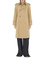 Double-Breasted Belted Trench Coat