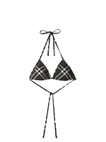 Check Triangle Bikini Top