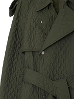 Quilted Double-Breasted Trench Coat