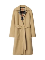 Double Face Reversible Wool Coat