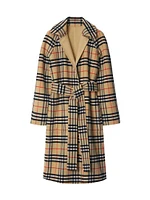 Double Face Reversible Wool Coat