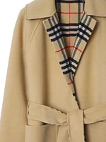 Double Face Reversible Wool Coat