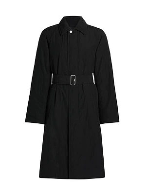 Padded Belted Trench Coat