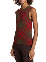 Check Mohair-Wool Tank