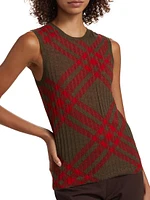 Check Mohair-Wool Tank