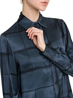 Grid Silk Shirt