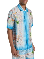 The Dive Graphic Silk Camp Shirt