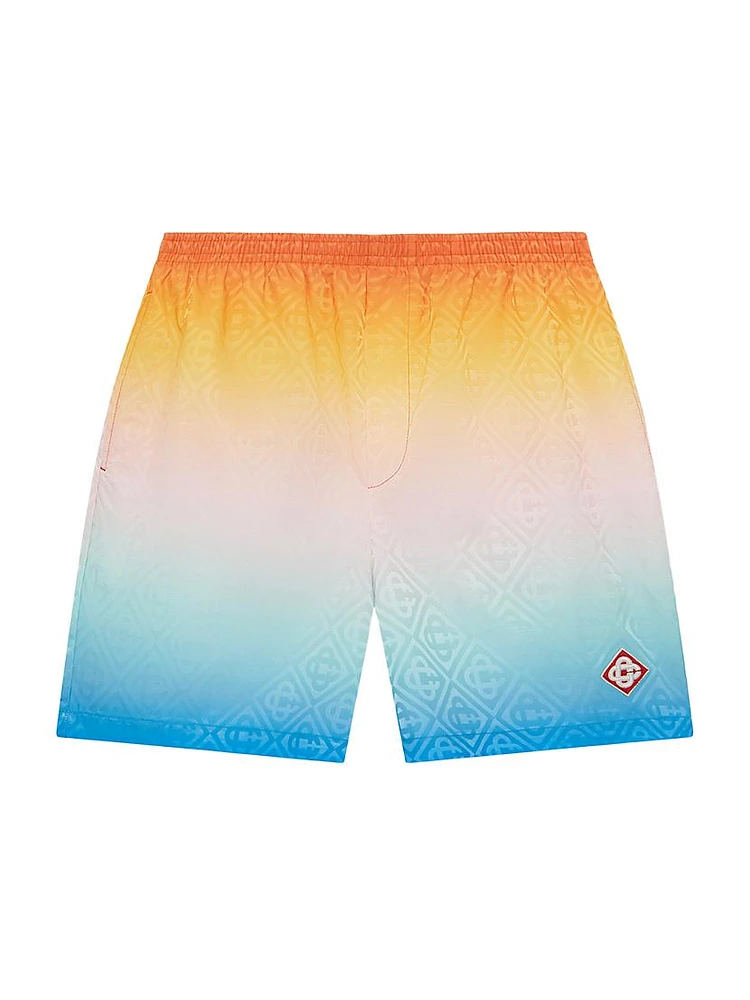 Rainbow Jacquard Swim Shorts