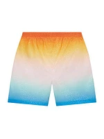 Rainbow Jacquard Swim Shorts