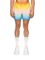 Rainbow Jacquard Swim Shorts