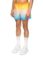 Rainbow Jacquard Swim Shorts