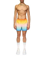 Rainbow Jacquard Swim Shorts