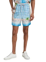 The Dive Graphic Silk Shorts