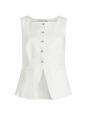 Zuzu Linen Waistcoat