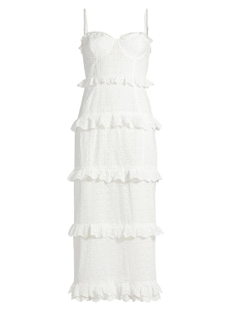 Sandrima Ruffle-Trimmed Midi-Dress