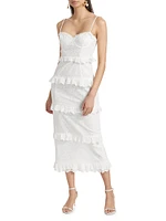 Sandrima Ruffle-Trimmed Midi-Dress