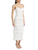 Sandrima Ruffle-Trimmed Midi-Dress