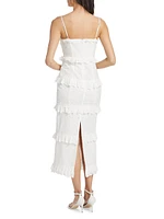 Sandrima Ruffle-Trimmed Midi-Dress